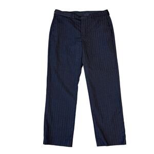 Perry Ellis Portfolio Pinstripe Workwear Straight Dress Pants US Men's 34x30